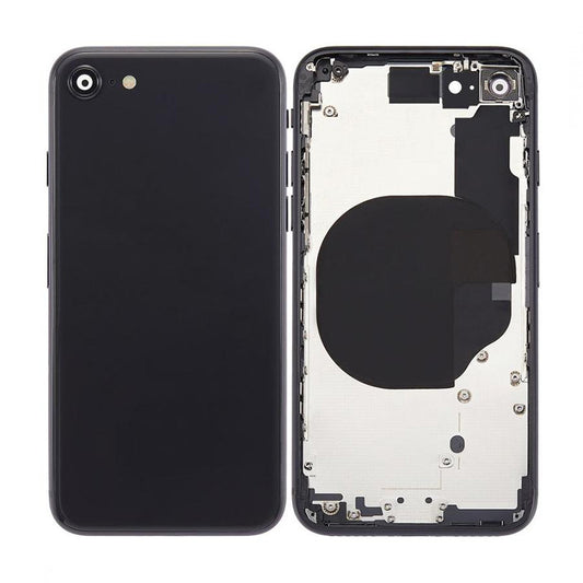Back Housing with Power Flex Black No Logo for iPhone SE2020 (SE2)
