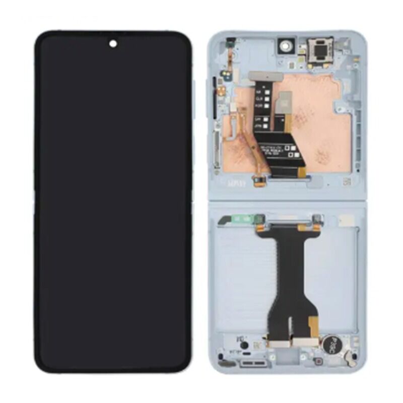Samsung Z Flip 6 5G F741 Inner Screen Assembled with Service Pack Frame Silver