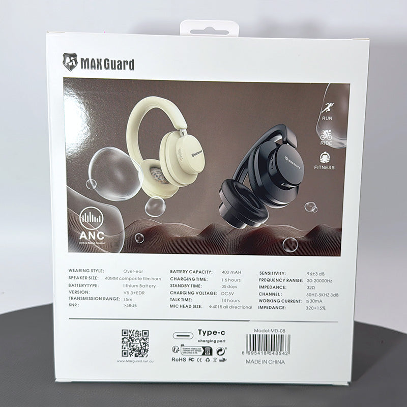 Maxguard ANC Stereo bluetooth headphone MD08