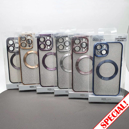 Case for Iphone 14 Pro max 6.7 2 in 1 Luxury MagFit