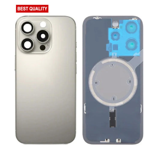 Back Panel with Magnet Grey No Logo for iPhone 16Pro Max (Best Aftermarket)