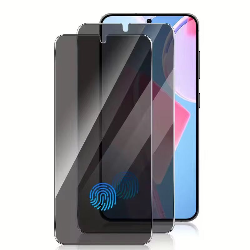 Privacy fingerprint tempered glass for Samsung