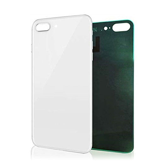 Back Glass White No Logo for iPhone 8Plus (Aftermarket Premium)