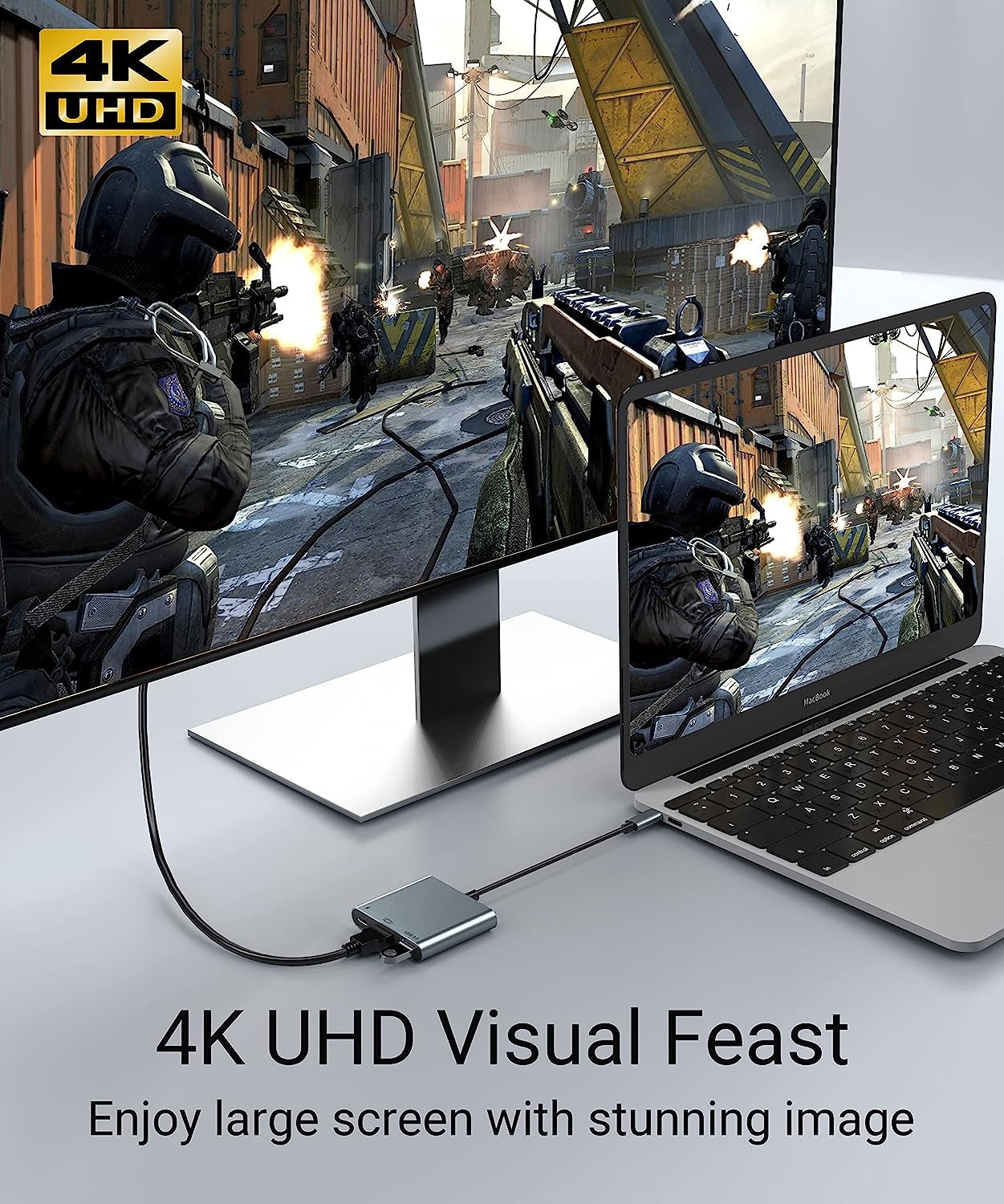 USB 3.1 Type-C 5-in-1 Multiport HUB Adapter