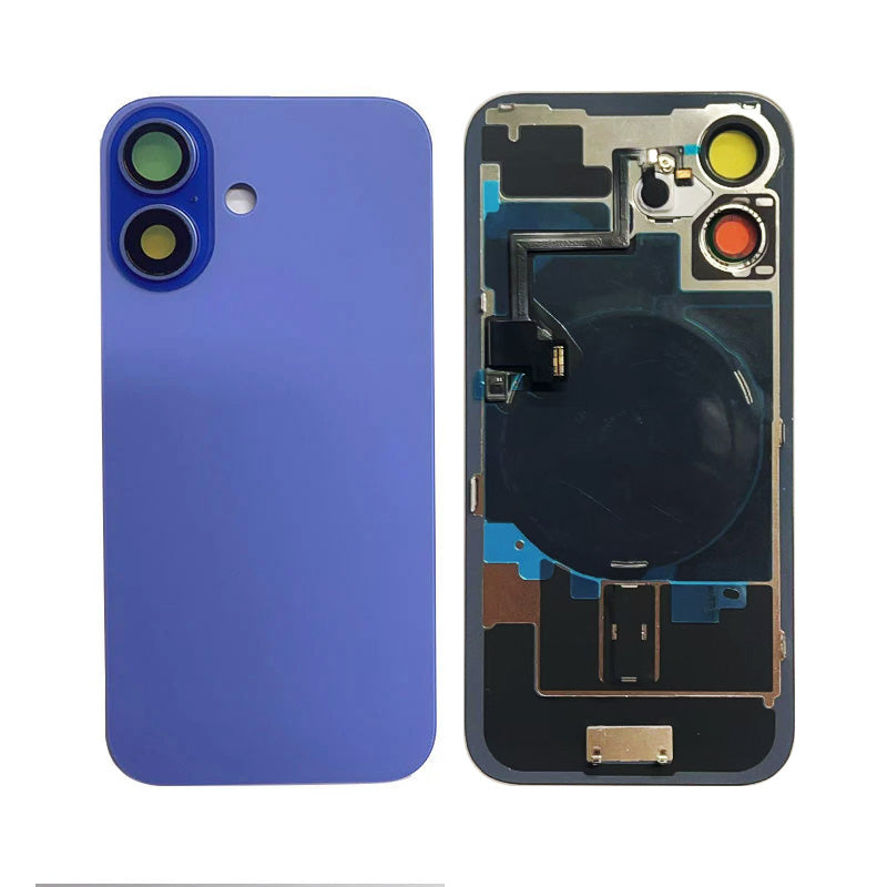 Back Panel with Wireless Charging Flex Purple for iPhone 16 (Best Quality)