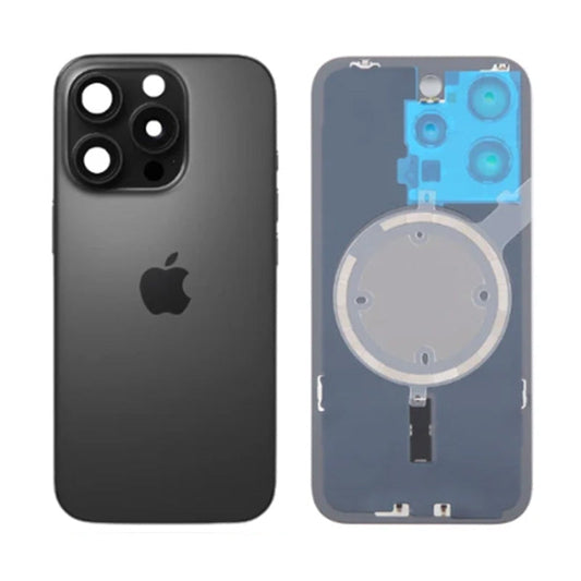 Back Panel with Magnet Black No Logo for iPhone 16Pro Max (Aftermarket Premium)