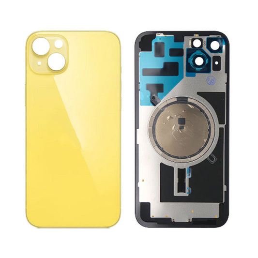 Back Panel With Magnet Yellow No Logo For iPhone 14Plus (Aftermarket Premium)
