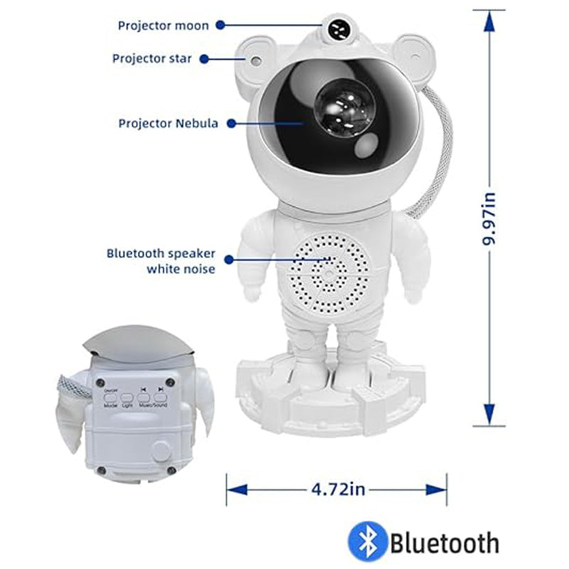 Starlight Astronaut Night Light Laser Ambiance Lamp Bluetooth Speaker JN117