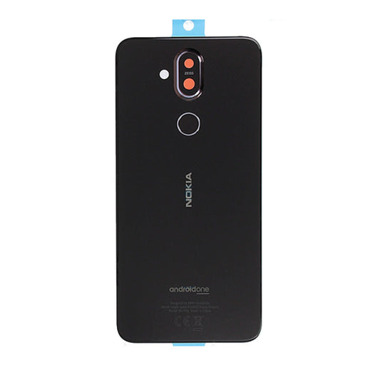 NOKIA 8.1 BACK GLASS BLACK (BRAND NEW)