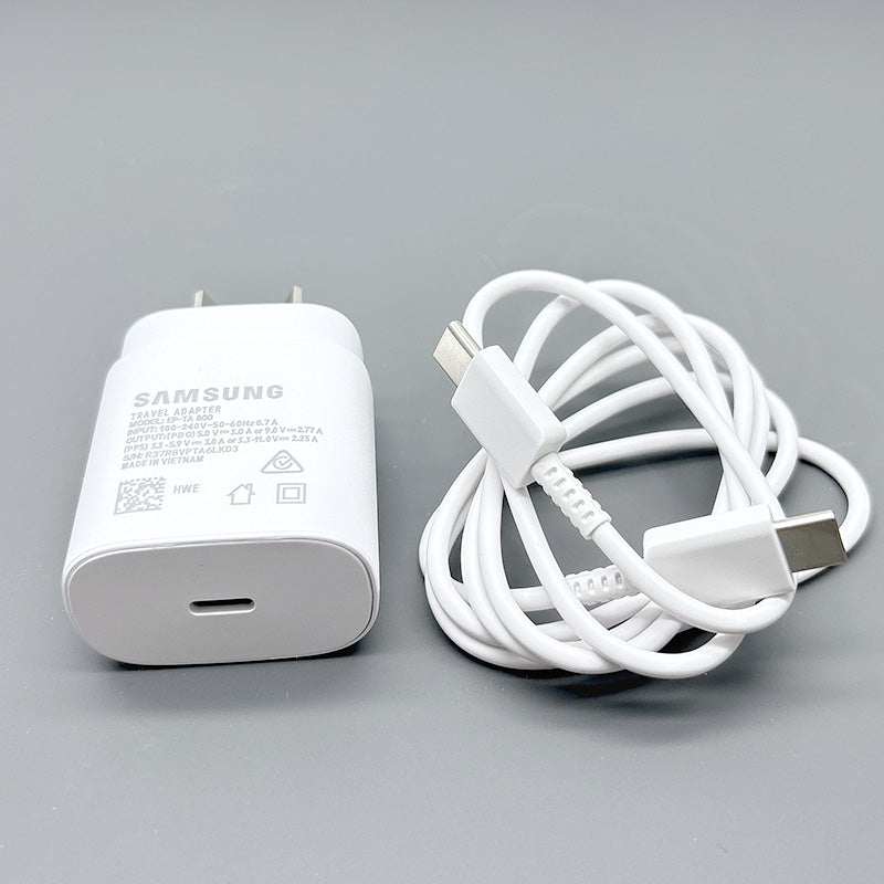 SAM OR PD 25W wall charger with Type-C to C combo EPTA800NBEGGB
