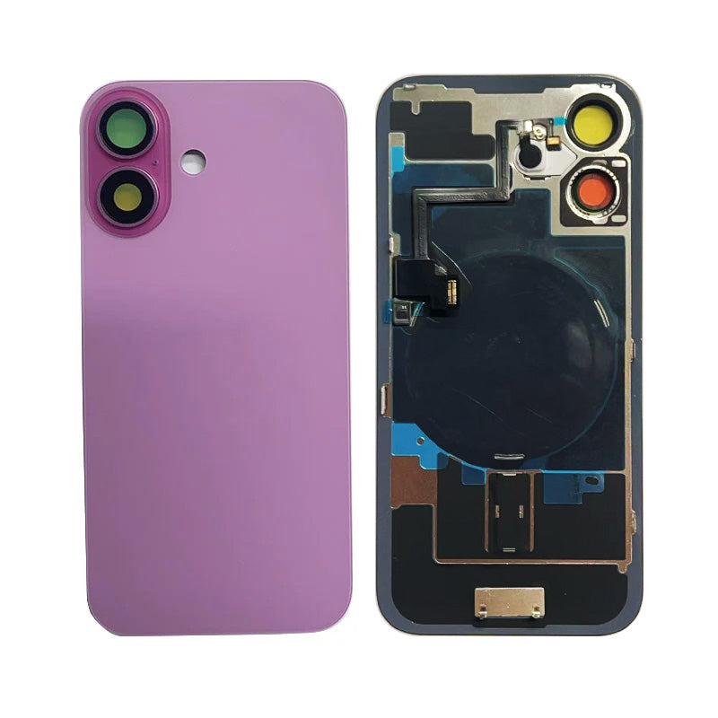 Back Panel with Wireless Charging Flex Pink for iPhone 16 (Best Quality)