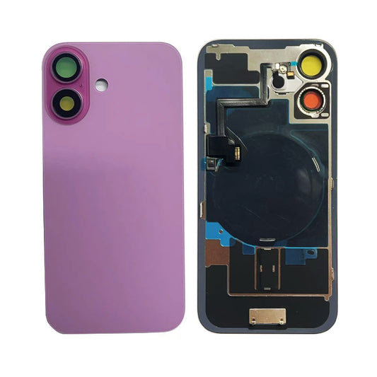 Back Panel with Wireless Charging Flex Pink for iPhone 16 (Best Quality)
