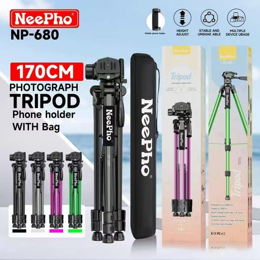 NeePho 170cm Professional Camera Tripod NP680