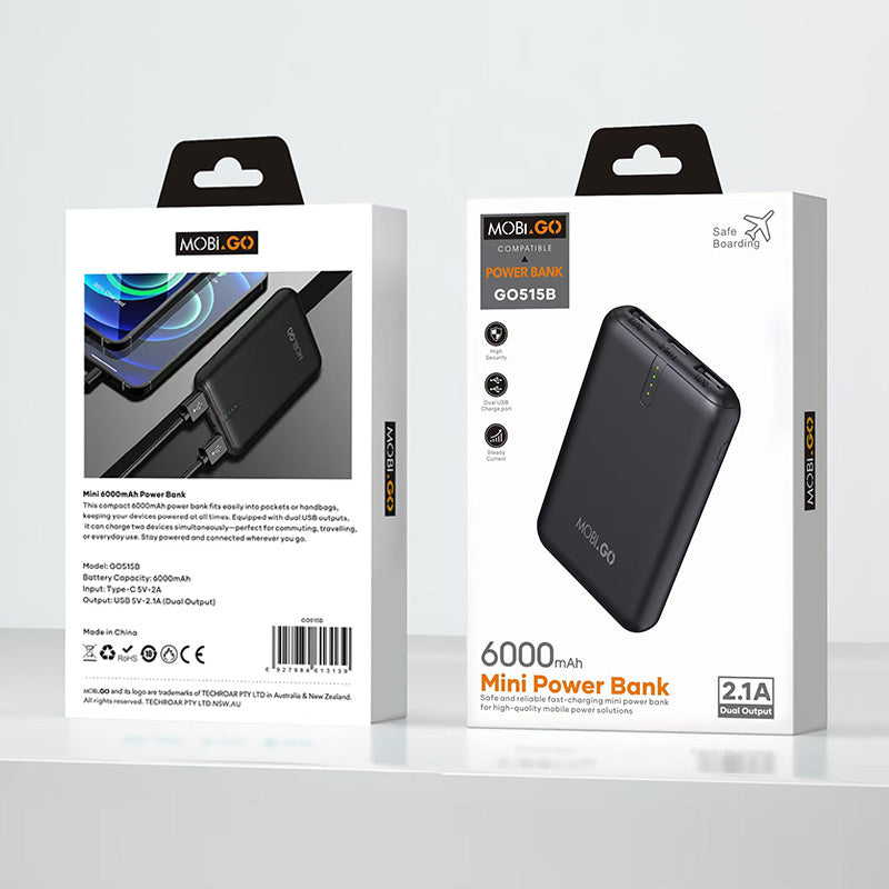 Mobigo 6000 mah Mini Power Bank GO515B