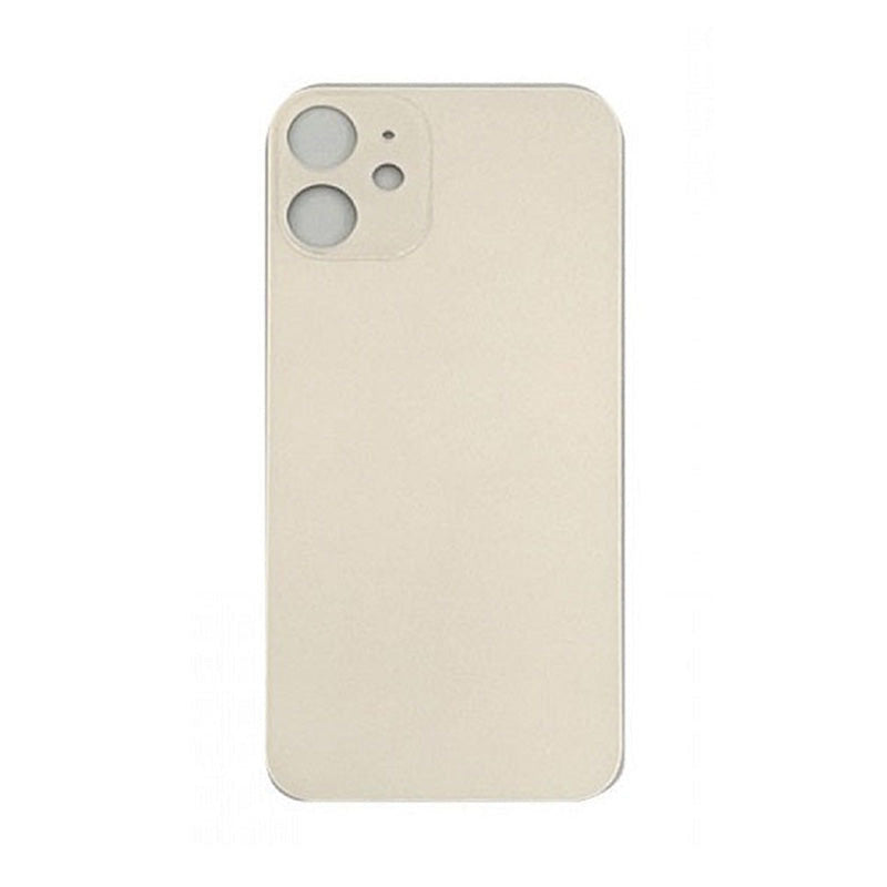 Back Glass White No Logo for iPhone 12MIni (Aftermarket Premium)