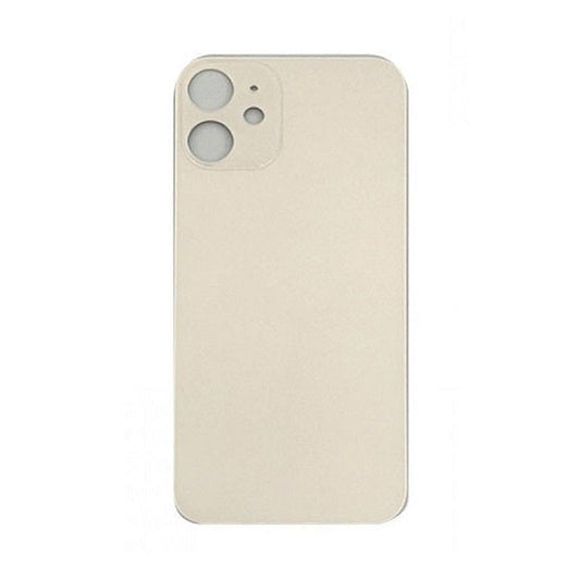 Back Glass White No Logo for iPhone 12MIni (Aftermarket Premium)