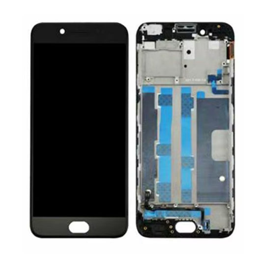 OPPO R9S OLED Screen with Frame Black (Refurbished)