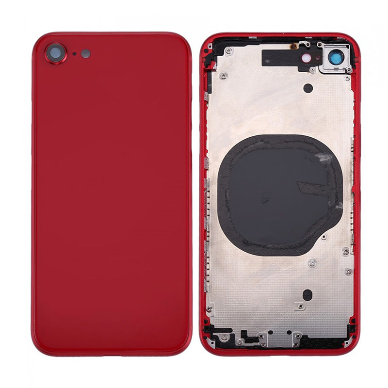 Back Housing With Power Flex Red No Logo for iPhone 8G (Best Aftermarket)