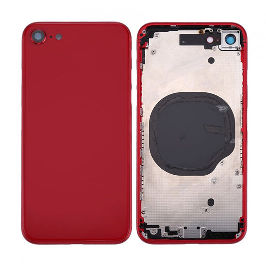 Back Housing With Power Flex Red No Logo for iPhone 8G (Best Aftermarket)