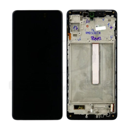 Service Pack OLED Screen Assembled with Third Party Frame for Samsung M53 5G M536 Black