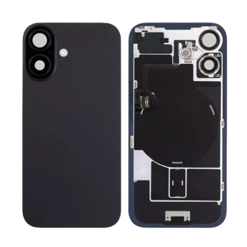 Back Panel with Wireless Charging Flex Black for iPhone 16Plus (Best Quality)