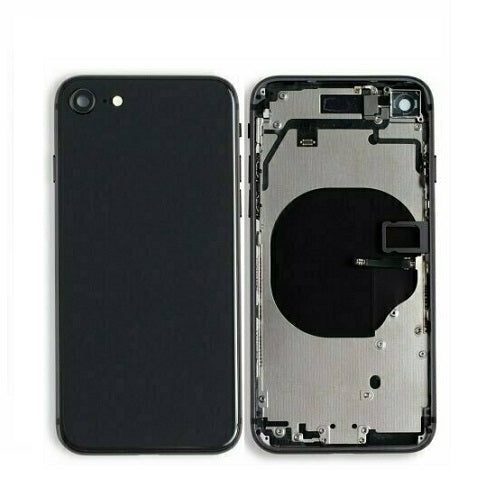 Back Housing with Power Flex Black No Logo for iPhone SE2022 (SE3)