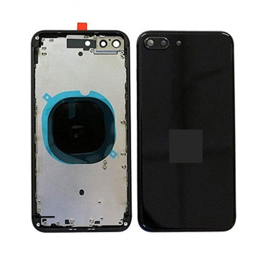 Back Housing Without Parts Black No Logo for iPhone 8Plus (High Quality)