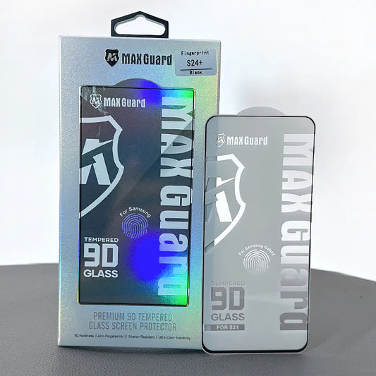 Fingerprint 9D Maxguard Glass Screen Protector for Samsung S series & Z Flip /Fold series