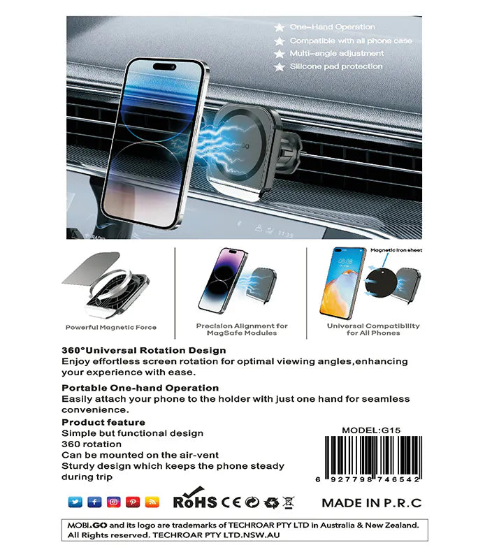 Mobigo Car Bracket Air Vent Holder G15