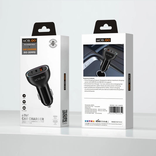 Mobigo 20W 2 UAB A+C car charger GO209PD