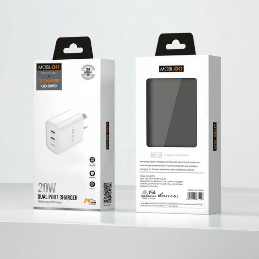 Mobigo PD 20W wall charger GO20PD