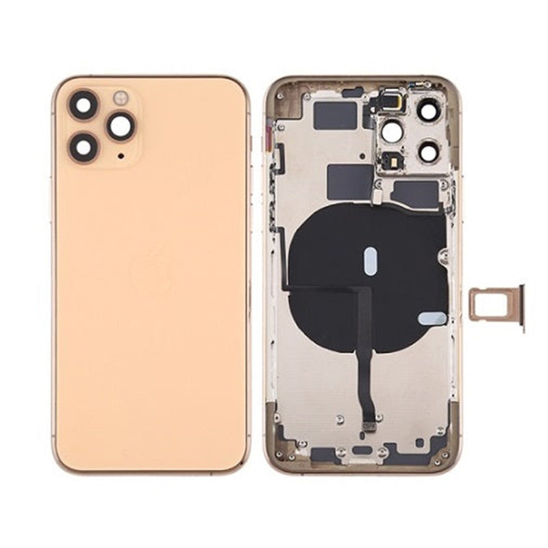 Back Housing With Power Flex Gold No Logo For iPhone 11Pro Max