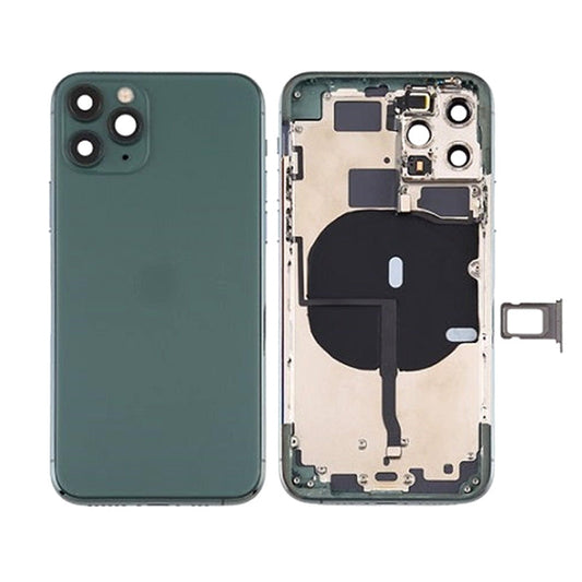 Back Housing With Power Flex Green No Logo For iPhone 11Pro