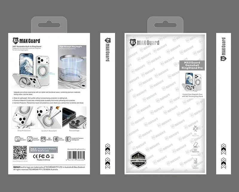 Case for iPhone 18 Pro max & 17 Pro max 6.9 Maxguard Gemshell RingStand Pro