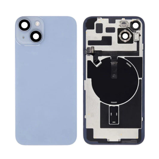Back Panel With Wireless Charging Flex Blue No Logo For iPhone 14Plus (Best Quality)
