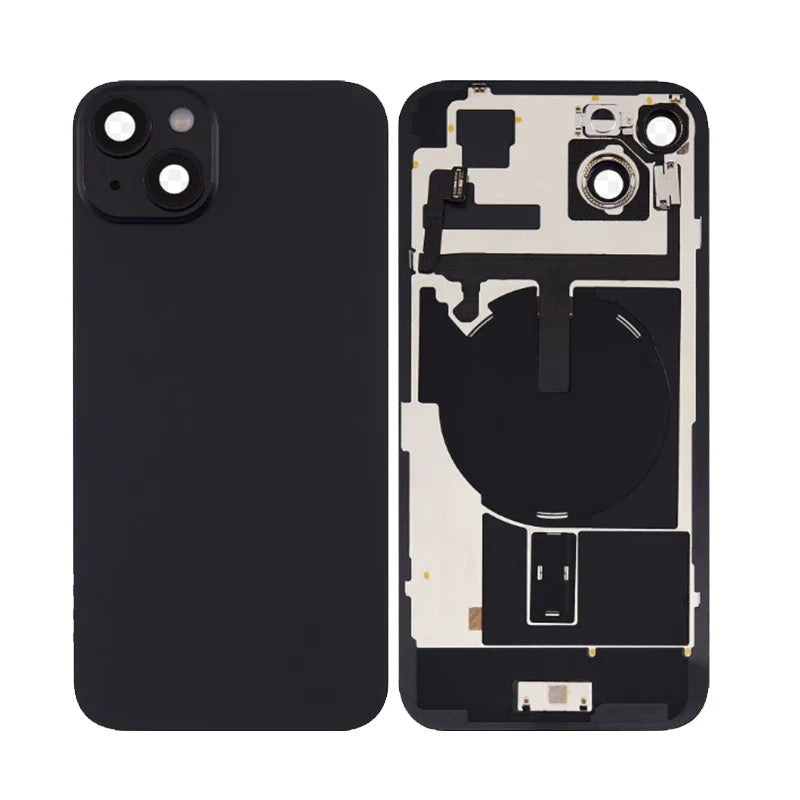 Back Panel With Wireless Charging Flex Black No Logo For iPhone 14Plus (Best Quality)