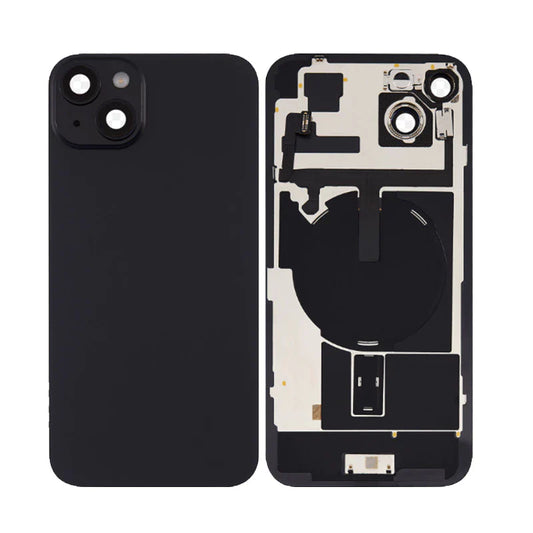 Back Panel With Wireless Charging Flex Black No Logo For iPhone 14Plus (Best Quality)