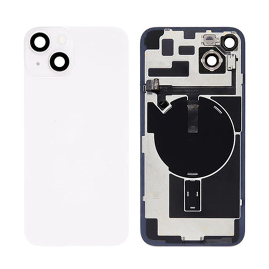 Back Panel With Wireless Charging Flex White No Logo For iPhone 14Plus (Best Quality)
