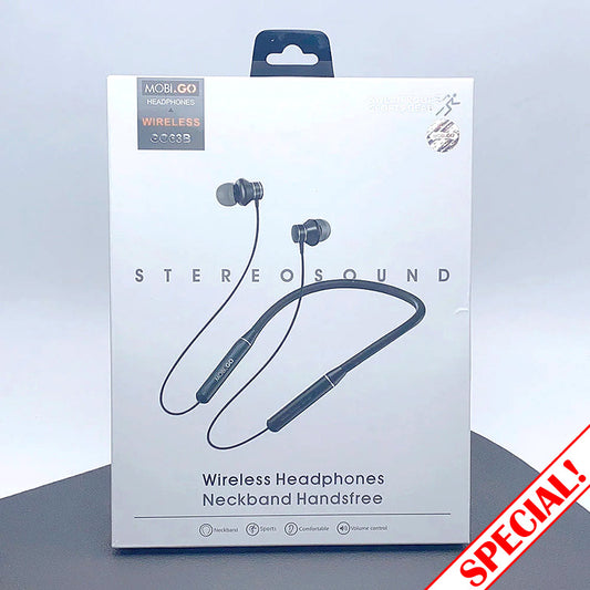 Mobigo Magnetic Neckband Wireless Bluetooth Earphones GO63B