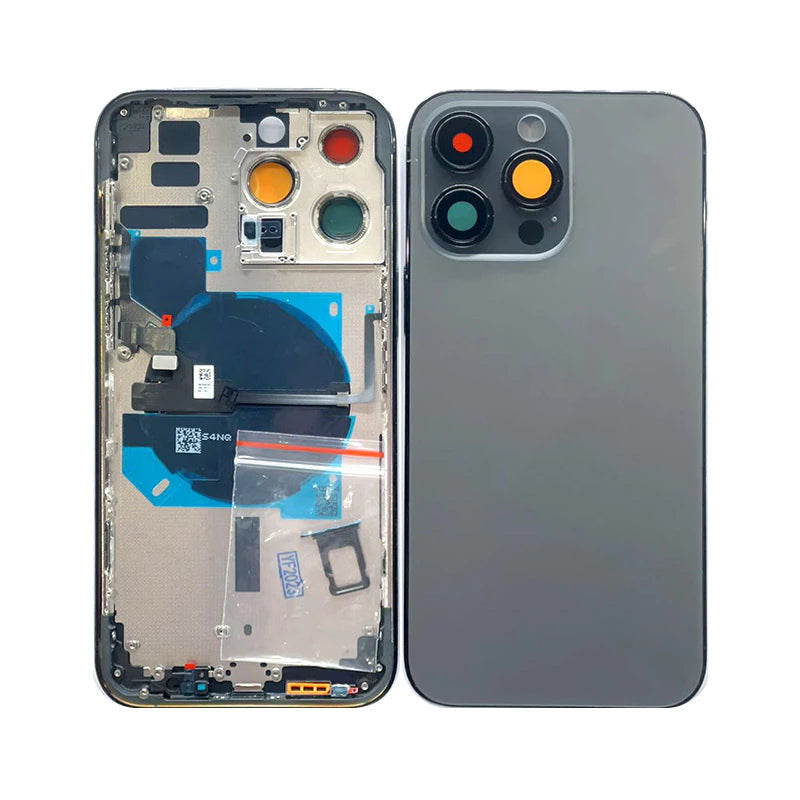 Back Housing With Power Flex Black No Logo For iPhone 14Pro Max