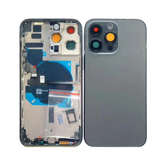 Back Housing With Power Flex Black No Logo For iPhone 14Pro Max