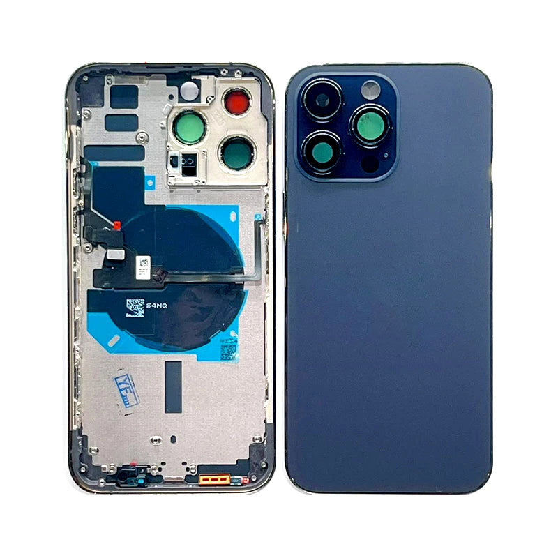 Back Housing With Power Flex Purple No Logo For iPhone 14Pro Max