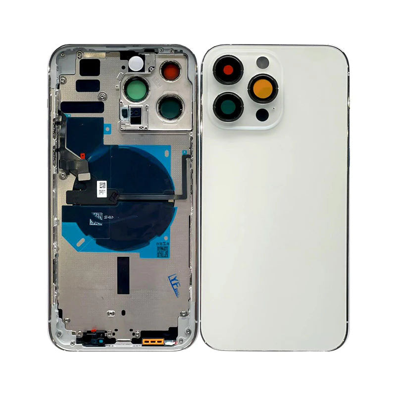 Back Housing With Power Flex White No Logo For iPhone 14Pro Max