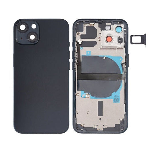 Back Housing With Power Flex Black No Logo For iPhone 13