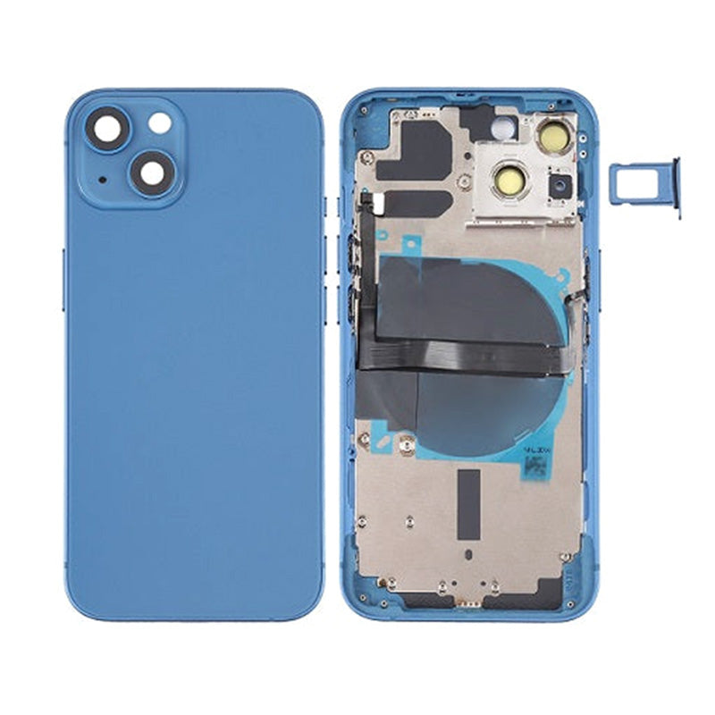 Back Housing With Power Flex Blue No Logo For iPhone 13