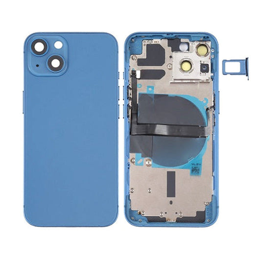 Back Housing With Power Flex Blue No Logo For iPhone 13