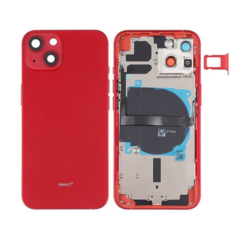 Back Housing With Power Flex Red No Logo For iPhone 13