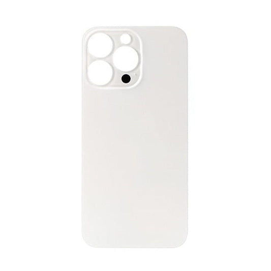 Back Glass White No Logo For iPhone 13Pro Max (Aftermarket Premium)