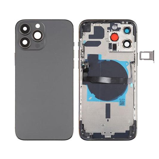 Back Housing With Power Flex Black No Logo For iPhone 13Pro Max