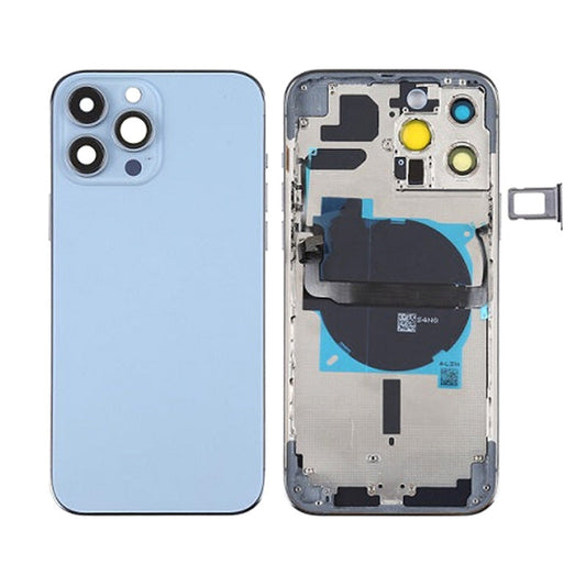 Back Housing With Power Flex Blue No Logo For iPhone 13Pro